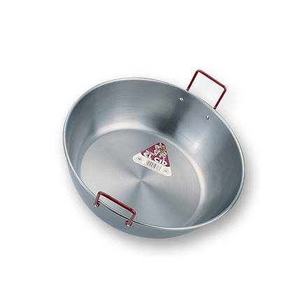 WOK Pfanne 36cm Stahl poliert