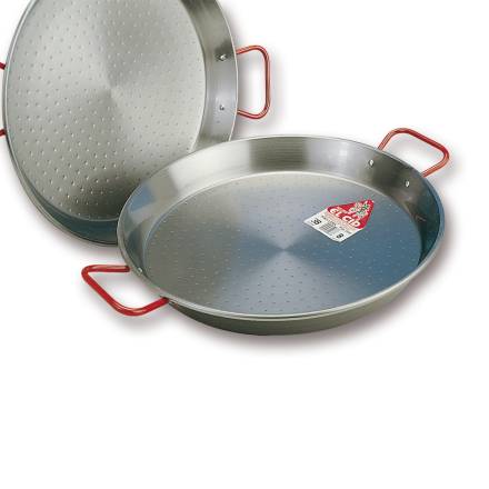 Paella Pfanne Stahl poliert 30cm