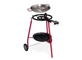 Paella Rollengrill-Set mit 50cm Pfanne